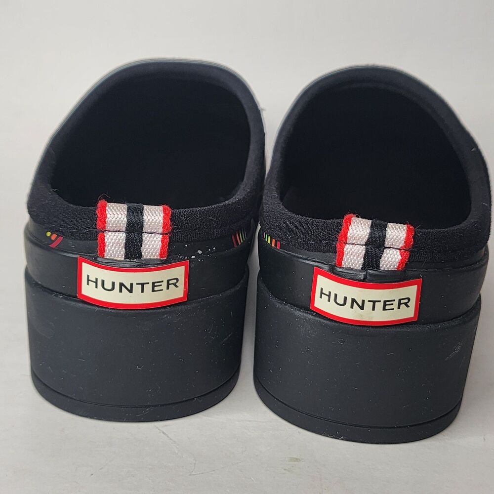 Hunter Play Mini Rainbow Print Clogs Platform Slip On Shoes Womens 10 - Picture 5 of 13